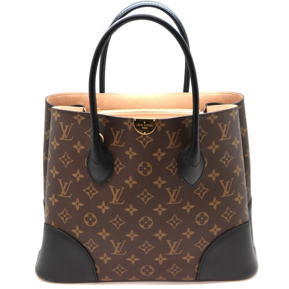 LOUIS VUITTON Flandrin Monogram Canvas Brown Black Bag LV